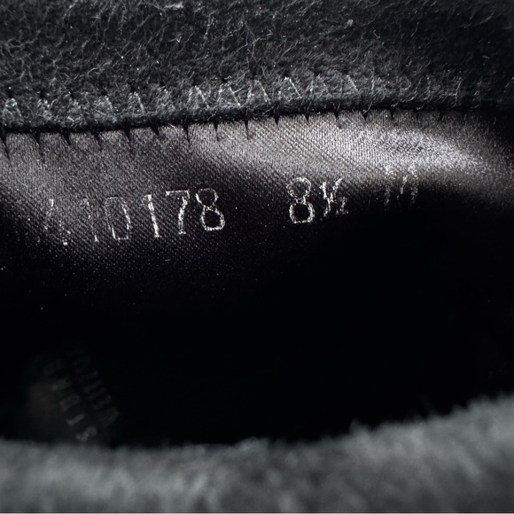 Stuart Weitzman Catch Suede Leather Ankle Tie Bootie Black Size 8.5 - Picture 10 of 16